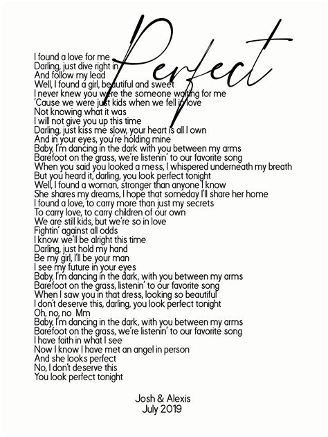 perfect ed sheeran lyrics|perfect ed sheeran lyrics printable.